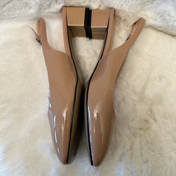 Wayderns Slingback Nude Heels with square toe and Block Heel NWOB Sz-9.    N - Picture 6 of 9